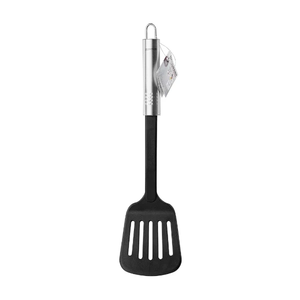 SPATULE DE CUISINE EN PLASTIQUE AVEC MANCHE EN INOX FACKELMANN
