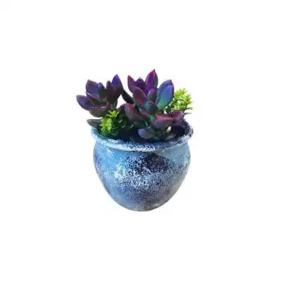 MINI PLANTE ARTIFICIELLE Ø7.5CM EN PLASTIQUE  - 1