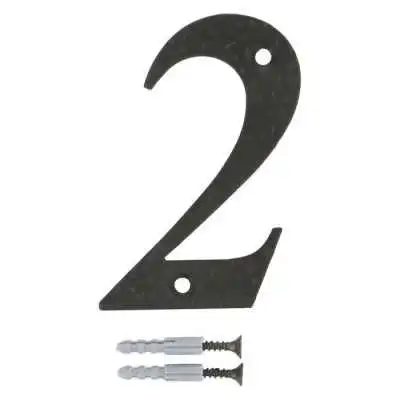PLAQUE DE MAISON NUMÉRO 2 ,10X6.5CM NOIR AMIG AMIG - 2