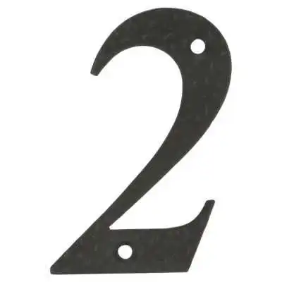 PLAQUE DE MAISON NUMÉRO 2 ,10X6.5CM NOIR AMIG AMIG - 1