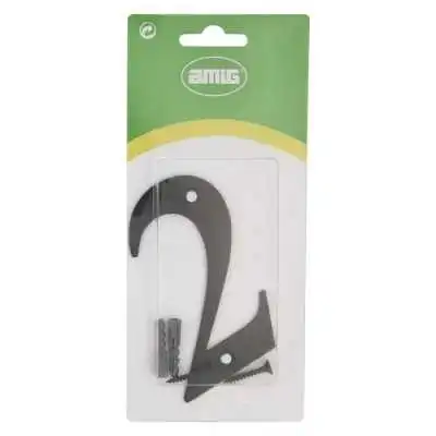 PLAQUE DE MAISON NUMÉRO 2 ,10X6.5CM NOIR AMIG AMIG - 3