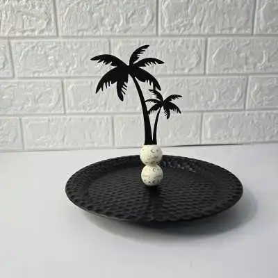 SUPPORT FORME PALMIER POUR RAMADAN NOIR GRAND MODÈLE - 1