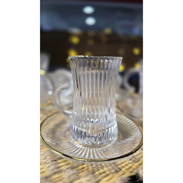 SERVICE À THÉ EN VERRE 12 PIÈCES