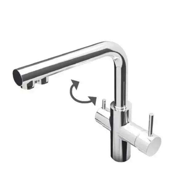 MITIGEUR ÉVIER 3 ENTRÉES CHROMÉ SAP