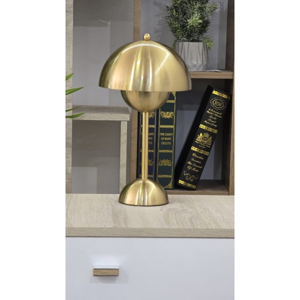 ABAT JOUR LED MODERNE DORE H34CM,LAMPE DE CHEVET