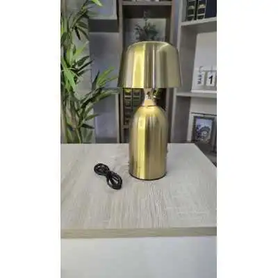 LAMPE DE TABLE LED MODERNE RECHARGEABLE GOLD H25CM, LAMPE DE CHEVET - 1