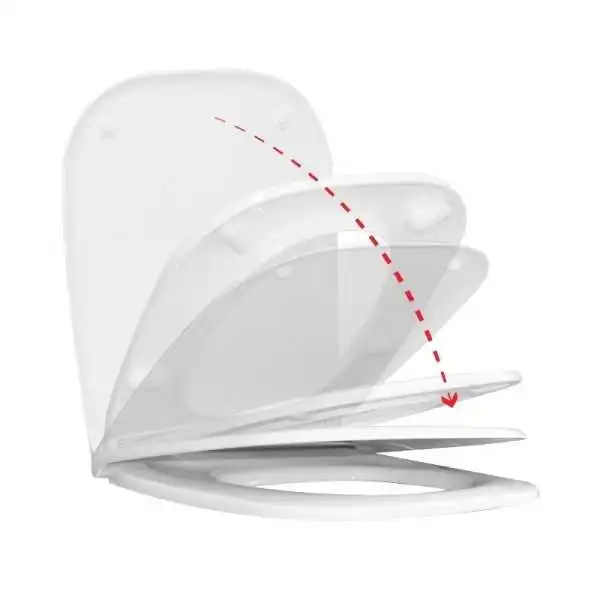 ABATTANT SOFT CLOSE DECLIPSABLE PALMA "CARRÉ" EJIM