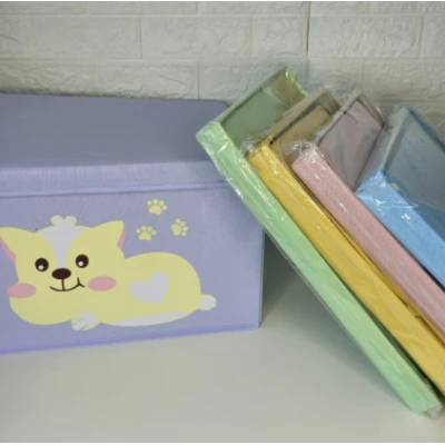 BOITE DE RANGEMENT MOYEN MODÈLE POUR ENFANT PLIABLE AVEC COUVERCLE  - 3