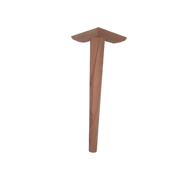 PIED DE MEUBLE EN BOIS FORME CONIQUE HAUTEUR 55CM