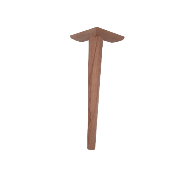 PIED DE MEUBLE EN BOIS FORME CONIQUE HAUTEUR 55CM