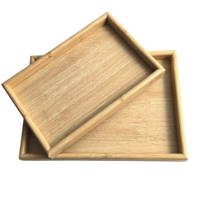 SET DE 2 PLATEAUX RECTANGULAIRES EN BOIS - 2 SET DE 2 PLATEAUX RECTANGULAIRES EN BOIS - 2
