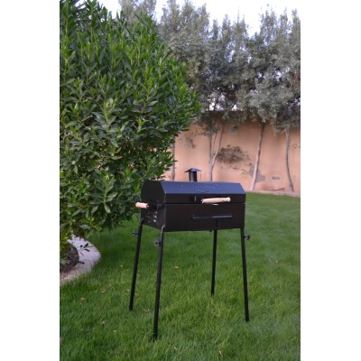 BARBECUE À CHARBON AVEC TIROIR EN NOIR - 6 BARBECUE À CHARBON AVEC TIROIR EN NOIR - 6