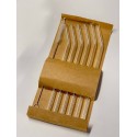 LOT DE 6 PAILLES EN VERRE AVEC GOUPILLON  - 2