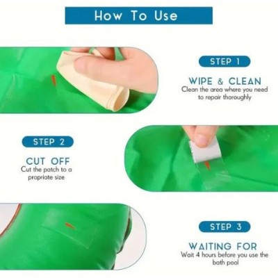 LOT DE 8 PATCHS DE RÉPARATION POUR OBJETS GONFLABLES BOSS TAPE  - 4 LOT DE 8 PATCHS DE RÉPARATION POUR OBJETS GONFLABLES BOSS TAPE  - 4