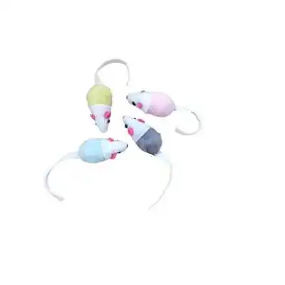 LOT DE 4 JOUETS DE SOURIS EN PELUCHE POUR CHAT FELICAN FELICAN - 1