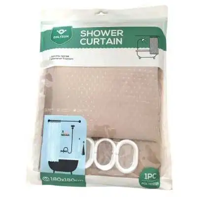 RIDEAU DE DOUCHE EN POLYESTER 180*180CM UNI ONLYSUN - 1