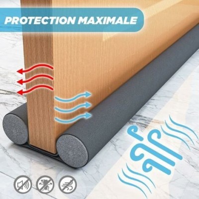 BOURRELET BAS PORTE EN MOUSSE 1M GRIS - 2 BOURRELET BAS PORTE EN MOUSSE 1M GRIS - 2