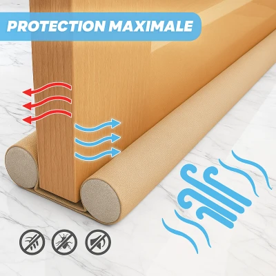 BOURRELET BAS PORTE MOUSSE 1M BEIGE  - 2