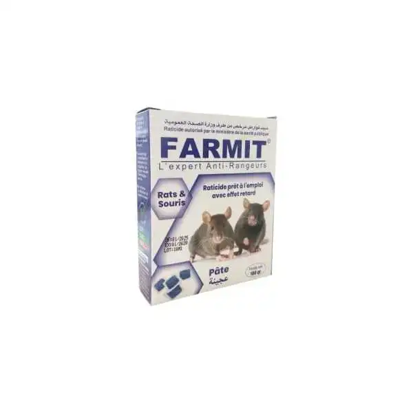RATICIDE EN PÂTE 100G FARMIT
