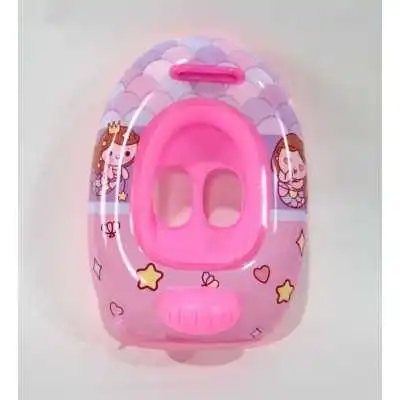 BOUÉE GONFLABLE BATEAU Ø65CM COULEURS - 1