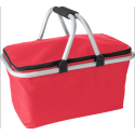 PANIER DE PIQUE-NIQUE ISOTHERME PLIABLE COULEUR UNIE  - 1