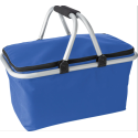 PANIER DE PIQUE-NIQUE ISOTHERME PLIABLE COULEUR UNIE  - 2