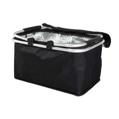 PANIER DE PIQUE-NIQUE ISOTHERME PLIABLE COULEUR UNIE  - 3