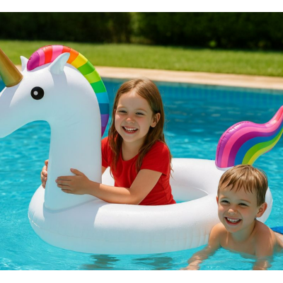BOUÉE GONFLABLE GÉANTE LICORNE 175×120CM - 3 BOUÉE GONFLABLE GÉANTE LICORNE 175×120CM - 3