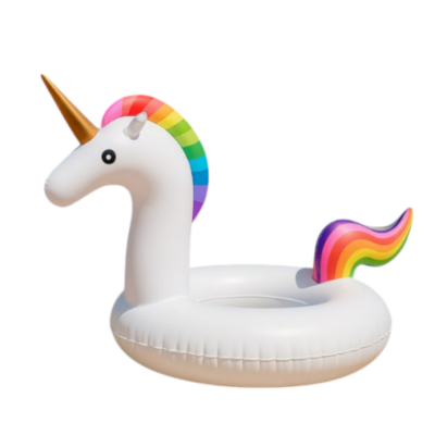 BOUÉE GONFLABLE GÉANTE LICORNE 175×120CM  - 1