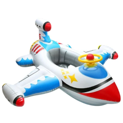 BOUÉE D’AVION GONFLABLE AVEC VOLANT 100*100CM COULEURS - 7