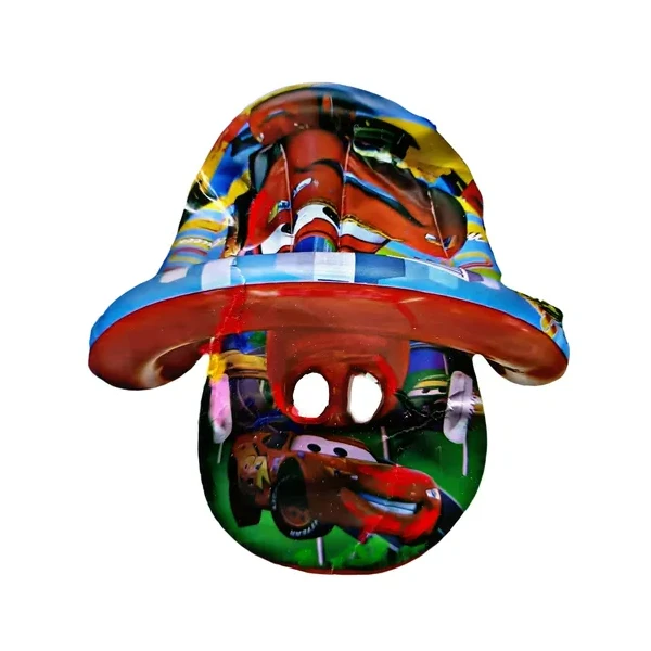 BOUÉE GONFLABLE CARS AVEC AUVENT Ø72CM COULEURS