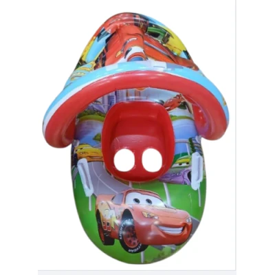 BOUÉE GONFLABLE CARS AVEC AUVENT Ø72CM COULEURS - 2 BOUÉE GONFLABLE CARS AVEC AUVENT Ø72CM COULEURS - 2