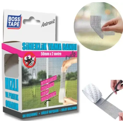 ROULEAU DE RÉPARATION POUR MOUSTIQUAIRE AUTOCOLLANT 5CM*2M BOSS TAPE BOSS TAPE - 3 ROULEAU DE RÉPARATION POUR MOUSTIQUAIRE AUTOCOLLANT 5CM*2M BOSS TAPE BOSS TAPE - 3