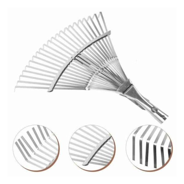 BALAI À GAZON RÉGLABLE SANS MANCHE 21 DENT PLATE DS