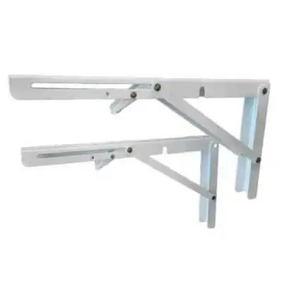 SUPPORT CONSOLE PLIABLE MURAL BLANC 40*12CM - 1 SUPPORT CONSOLE PLIABLE MURAL BLANC 40*12CM - 1