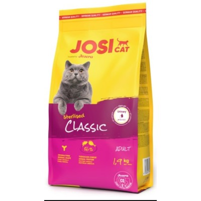 CROQUETTES CHAT JOSICAT STERILISED CLASSIC 1.9KG JOSERA - 1 CROQUETTES CHAT JOSICAT STERILISED CLASSIC 1.9KG JOSERA - 1
