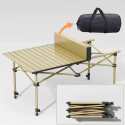 TABLE DE CAMPING PLIABLE EN MÉTAL RECTANGULAIRE  - 1