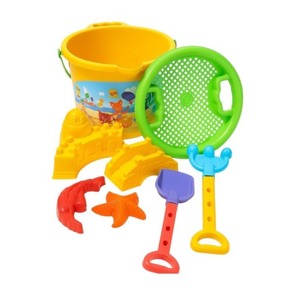 SEAU DE PLAGE ET SES ACCESSOIRES COULEURS