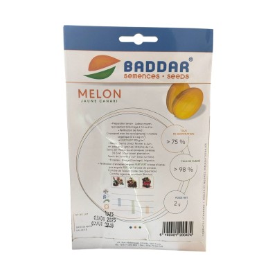 SEMENCES MELON JAUNE CANARI BADDAR  - 2
