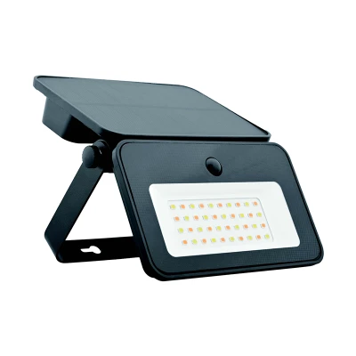 PROJECTEUR LED SOLAIRE 30W AVEC DÉTECTEUR DE MOUVEMENTS FAT LIGHTING - 1