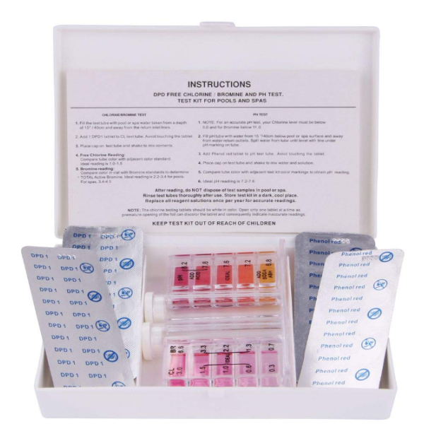 TESTEUR CHLORE ET PH AVEC 20 COMPRIMÉS DPD1 AP