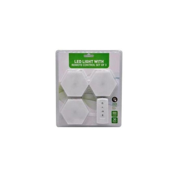 LOT DE 3 LAMPES SPOT LED SANS FIL AVEC TÉLÉCOMMANDE