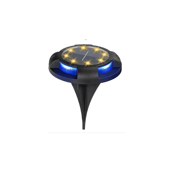 SPOT SOLAIRE LED RGB ENCASTRABLE AU SOL 12 LUMIÈRES ÉTANCHE IP65