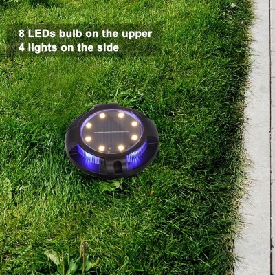 SPOT SOLAIRE LED RGB ENCASTRABLE AU SOL 12 LUMIÈRES ÉTANCHE IP65  - 3