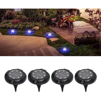SPOT SOLAIRE LED RGB ENCASTRABLE AU SOL 12 LUMIÈRES ÉTANCHE IP65  - 10