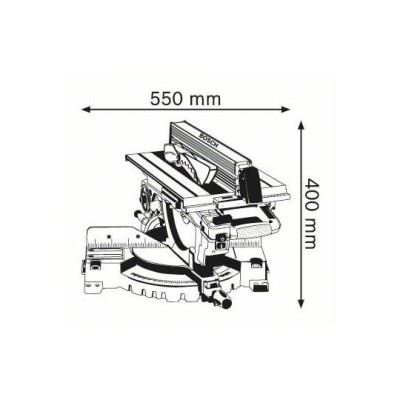 SCIE À ONGLET À TABLE 1800W Ø305MM GTM 12 JL BOSCH BOSCH - 6 SCIE À ONGLET À TABLE 1800W Ø305MM GTM 12 JL BOSCH BOSCH - 6