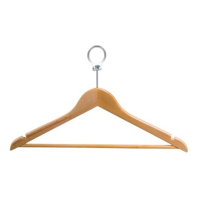 CINTRE ANTIVOL EN BOIS NATUREL  - 1