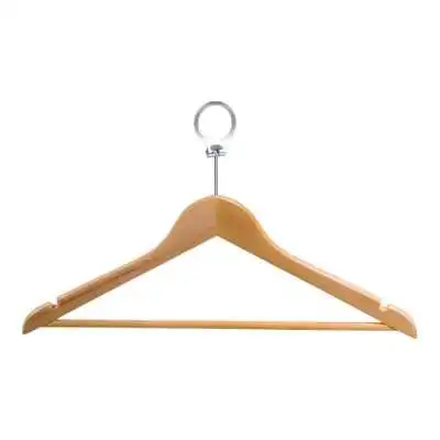 CINTRE ANTIVOL EN BOIS NATUREL - 1