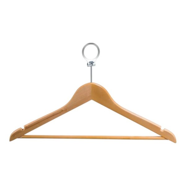 CINTRE ANTIVOL EN BOIS NATUREL