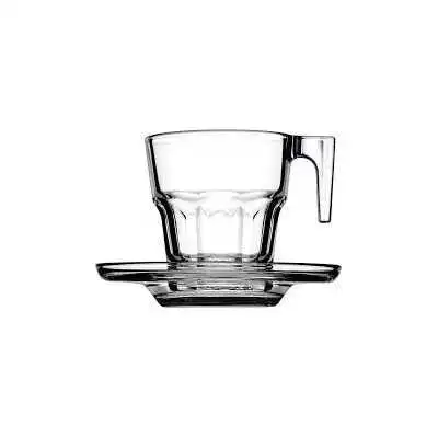 LOT DE 6 TASSES À CAFÉ BASIC AVEC 6 SOUCOUPES PASABAHCE pasabahce - 1